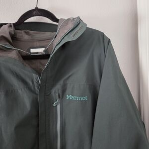 Marmot Men's Dark Green Rain Jacket XXL
